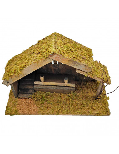 Tradineur - Cueva de corcho, portal para colocar figuras belén, nacimiento, pesebre navideño, figura decorativa navidad tradicio