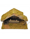 Tradineur - Cueva de corcho, portal para colocar figuras belén, nacimiento, pesebre navideño, figura decorativa navidad tradicio