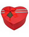 Set de 3 cajas de regalo corazón con lazo, 3 tamaños distintos, cajas decorativas con tapa, presentación para navidad, cumpleaño