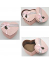 Set de 3 cajas corazón de regalo con lazo, 3 tamaños distintos, cajas decorativas con tapa, presentación para navidad, cumpleaño