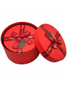 Set de 3 cajas de regalo redondas con lazo, 3 tamaños distintos, cajas decorativas con tapa, presentación para navidad, cumpleañ