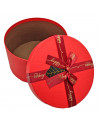 Set de 3 cajas de regalo redondas con lazo, 3 tamaños distintos, cajas decorativas con tapa, presentación para navidad, cumpleañ