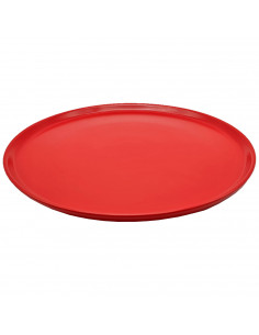 Plato para pizza de cerámica, bandeja plana redonda para servir comida, aperitivos, práctico, cocina, navidad, fiestas, celebrac