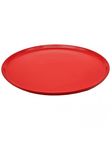 Plato para pizza de cerámica, bandeja plana redonda para servir comida, aperitivos, práctico, cocina, navidad, fiestas, celebrac
