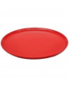 Plato para pizza de cerámica, bandeja plana redonda para servir comida, aperitivos, práctico, cocina, navidad, fiestas, celebrac