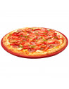 Plato para pizza de cerámica, bandeja plana redonda para servir comida, aperitivos, práctico, cocina, navidad, fiestas, celebrac