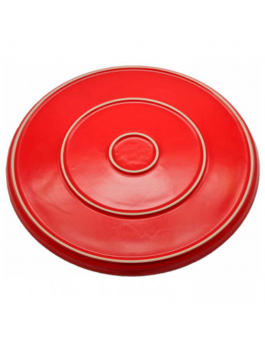 Plato para pizza de cerámica, bandeja plana redonda para servir comida, aperitivos, práctico, cocina, navidad, fiestas, celebrac