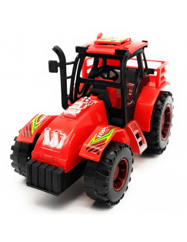 Toinsa - Tractor de juguete de fricción con remolque y animales, regalo para niños, cumpleaños, navidad, juegos, infantil, diver