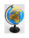 Globo terráqueo giratorio de plástico, mapa mundi político educativo, decoración de escritorio, aprendizaje, diversión, diámetro