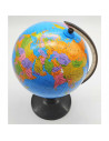 Globo terráqueo giratorio de plástico, mapa mundi político educativo, decoración de escritorio, aprendizaje, diversión, diámetro