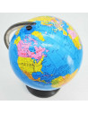 Globo terráqueo giratorio de plástico, mapa mundi político educativo, decoración de escritorio, aprendizaje, diversión, diámetro