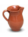 Jarra de barro para servir vino, cerveza, recipiente con asa y pico vertedor, diseño tradicional, cafeterías, bares, hogar, 20 c