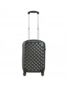 Tradineur - Maleta de viaje rígida, diseño de rombos, 4 ruedas de abs, trolley, dura y ligera, cerradura de combinación numérica