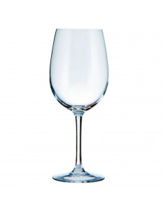 Tradineur - Set de 6 copas de vino, cristal liso, modelo La Cave, diseño clásico, sofisticado y elegante, aptas para lavavajilla