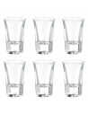 Luminarc - Set de 6 vasos de chupito de cristal, modelo spirit bar, base gruesa, aptos para lavavajillas, servir licores, celebr