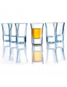 Luminarc - Set de 6 vasos de chupito de cristal, modelo spirit bar, base gruesa, aptos para lavavajillas, servir licores, celebr