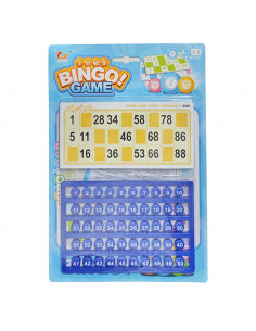 Toinsa - Juego de bingo con 12 cartones y 90 números, 2 a 6 jugadores, juego de mesa tradicional, familiar, diversión, fichas no
