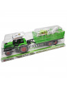 Tractor con remolque de juguete, ruedas de fricción, vehículo de granja con animales, regalo para niños, cumpleaños, navidad, ju