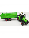 Tractor con remolque de juguete, ruedas de fricción, vehículo de granja con animales, regalo para niños, cumpleaños, navidad, ju