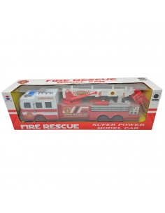 Camión de bomberos de juguete con luz, sonido y movimiento, funcionamiento a pilas, regalo para niños, cumpleaños, navidad, jueg
