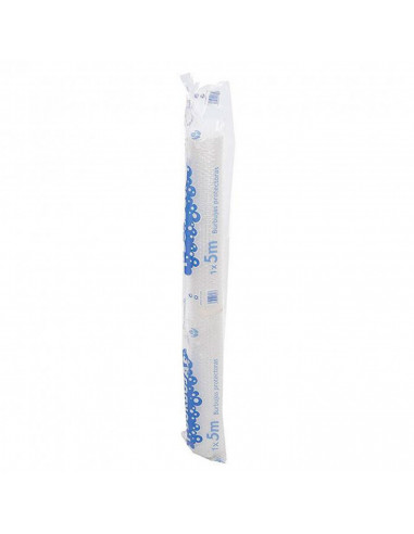 Tradineur - Rollo de plástico de burbujas, impermeable, reciclable, embalaje, protección de mercancía, objetos frágiles, 1 x 5 m