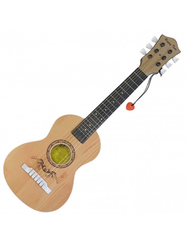 Guitarra Española infantil de juguete de plástico, 57 cm para niños a partir de 3 años (Color y modelo aleatorio)