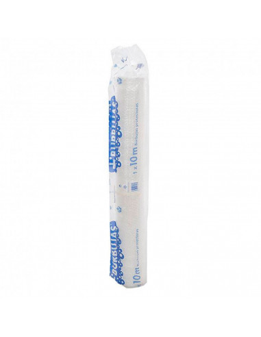 Tradineur - Rollo de plástico burbujas, impermeable, reciclable, embalaje, protección de mercancía, objetos frágiles, 1 x 10 met