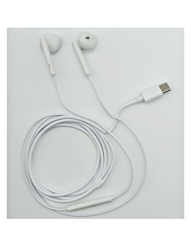 Auriculares para móvil, sonido estéreo, micrófono y cable de 1,2 m, conexión tipo C, cascos compatibles con Xiaomi, Huawei, Sams