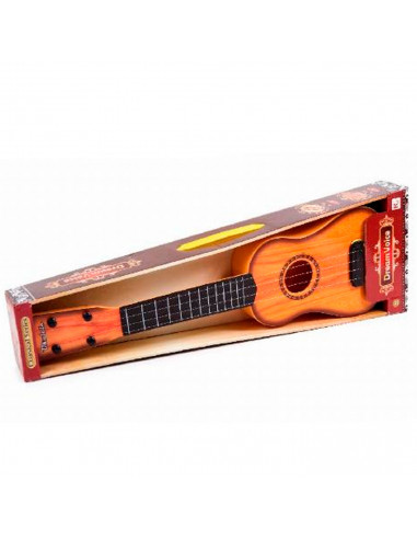 Guitarra Española infantil de juguete de plástico, 57 cm para niños a partir de 3 años (Color y modelo aleatorio)