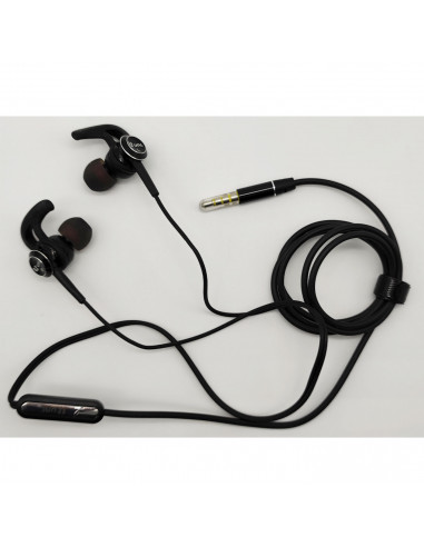 Auriculares de deporte para móvil, micrófono y cable de 1,2 m, conexión jack 3.5 mm, cascos compatibles con Xiaomi, Huawei, Sams