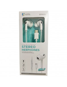Auriculares de móvil con micrófono, estéreo, cable de 1,2 m, conexión tipo C, cascos compatibles con Xiaomi, Huawei, Samsung, So