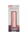 Batería externa rosa 2600 mAh, 1.0A, cable micro-USB, indicador carga LED, móvil, tablet, mp3, e-book, compatible con Xiaomi, Hu