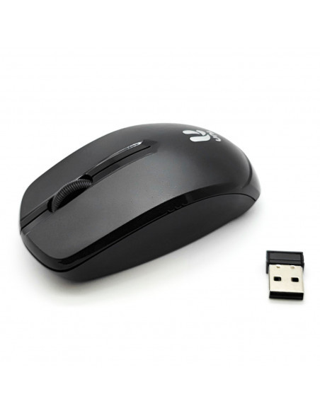 Ratón inalámbrico silencioso con receptor de usb 2.0, funciona con pila, alcance 10 metros, 1600 dpi, ordenador, portátil, pc, c