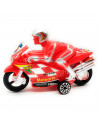 Moto de juguete con conductor, plástico, vehículo de motociclismo, regalo para niños, cumpleaños, navidad, infantil, 12,5 x 20 x