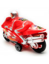 Moto de juguete con conductor, plástico, vehículo de motociclismo, regalo para niños, cumpleaños, navidad, infantil, 12,5 x 20 x
