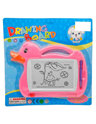Pizarra mágica con bolígrafo y superficie borrable infantil, juguetes educativos para niños mayores de 3 años, 17,5 x 24 x 1,5 c