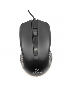 Ratón óptico con cable 1200 dpi, usb 2.0 plug and play, cable de 1,35 metros, diseño ergonómico, 3 botones, ordenador, portátil,