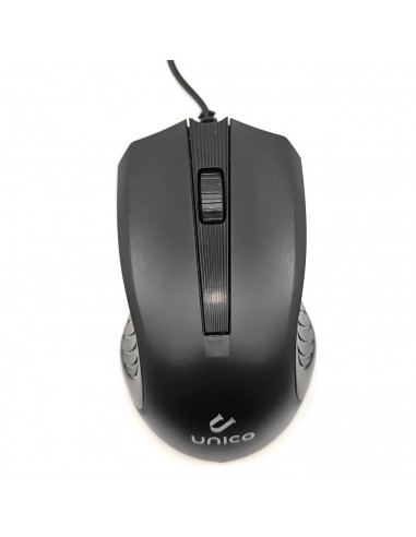 Ratón óptico con cable 1200 dpi, usb 2.0 plug and play, cable de 1,35 metros, diseño ergonómico, 3 botones, ordenador, portátil,