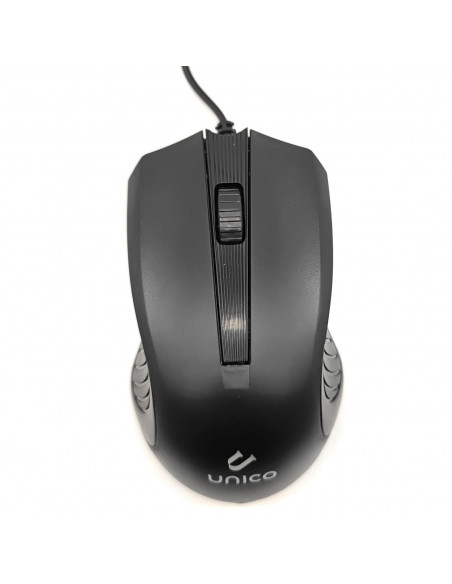 Ratón óptico con cable 1200 dpi, usb 2.0 plug and play, cable de 1,35 metros, diseño ergonómico, 3 botones, ordenador, portátil,
