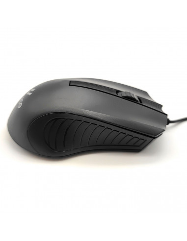 Ratón óptico con cable 1200 dpi, usb 2.0 plug and play, cable de 1,35 metros, diseño ergonómico, 3 botones, ordenador, portátil,