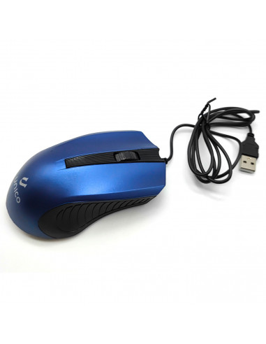 Ratón óptico con cable usb 2.0 plug and play, 1200 dpi, cable de 1,35 metros, diseño ergonómico, 3 botones, ordenador, portátil,