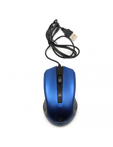 Ratón óptico con cable usb 2.0 plug and play, 1200 dpi, cable de 1,35 metros, diseño ergonómico, 3 botones, ordenador, portátil,