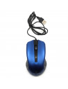 Ratón óptico con cable usb 2.0 plug and play, 1200 dpi, cable de 1,35 metros, diseño ergonómico, 3 botones, ordenador, portátil,