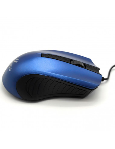 Ratón óptico con cable usb 2.0 plug and play, 1200 dpi, cable de 1,35 metros, diseño ergonómico, 3 botones, ordenador, portátil,