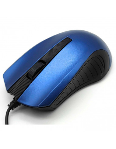 Ratón óptico con cable usb 2.0 plug and play, 1200 dpi, cable de 1,35 metros, diseño ergonómico, 3 botones, ordenador, portátil,
