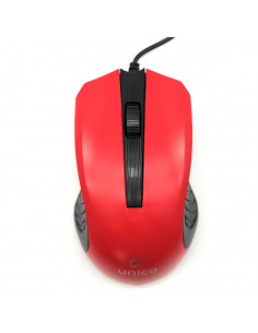 Ratón óptico, cable usb 2.0 plug and play, 1200 dpi, cable de 1,35 metros, diseño ergonómico, 3 botones, ordenador, portátil, pc