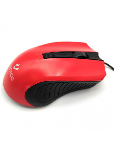Ratón óptico, cable usb 2.0 plug and play, 1200 dpi, cable de 1,35 metros, diseño ergonómico, 3 botones, ordenador, portátil, pc