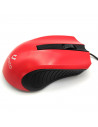 Ratón óptico, cable usb 2.0 plug and play, 1200 dpi, cable de 1,35 metros, diseño ergonómico, 3 botones, ordenador, portátil, pc