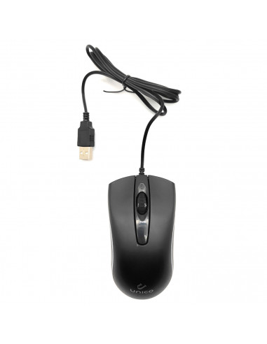 Ratón óptico con luz y cable usb 2.0, 800-1200 dpi, cable de 1,35 metros, diseño ergonómico, 3 botones, ordenador, portátil, pc,