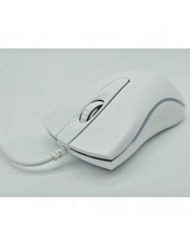 Ratón óptico con luz, cable usb 2.0, 800-1200 dpi, cable de 1,35 metros, diseño ergonómico, 3 botones, ordenador, portátil, pc,